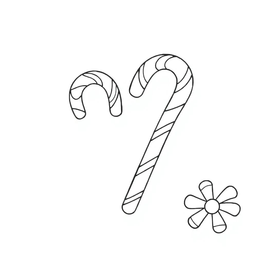 Candy Canes Coloring Pages Printable