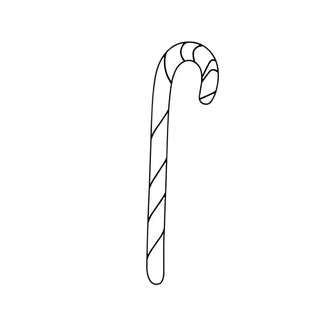 Candy Cane Christmas Coloring Pages