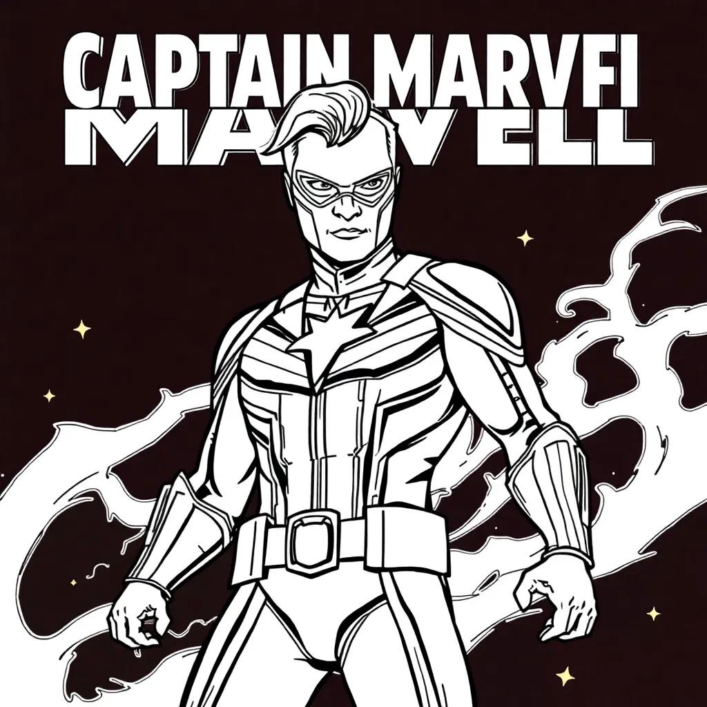 Captain Marvel Coloring Pages