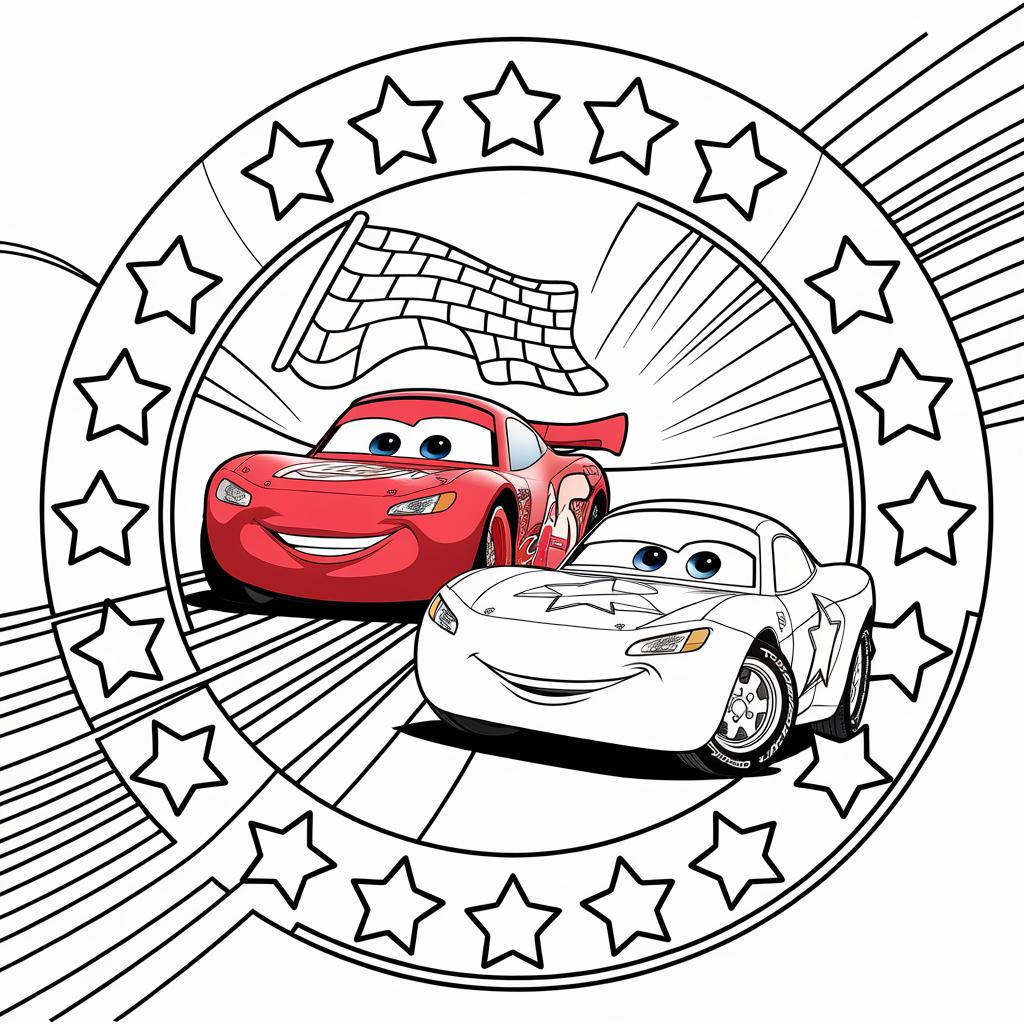 Cars 2 Coloring Page