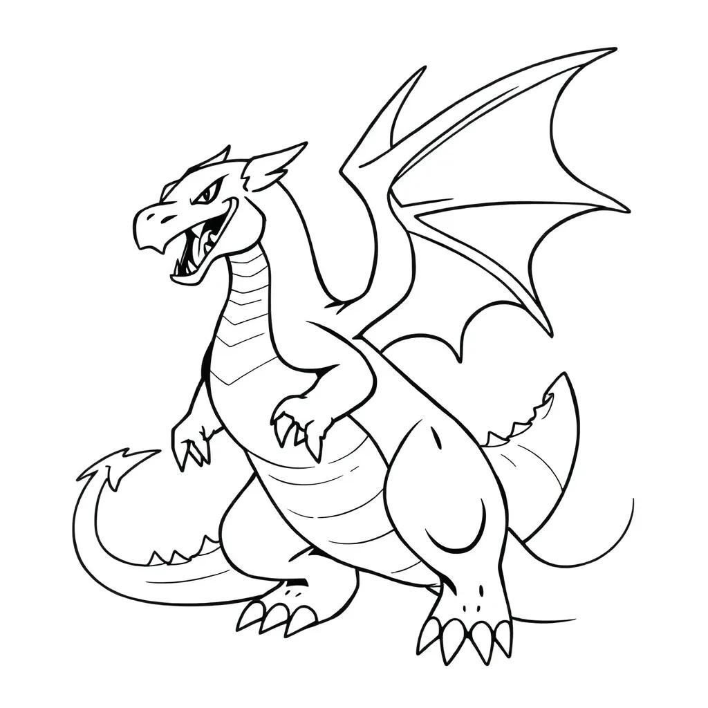 Charizard X Coloring Page