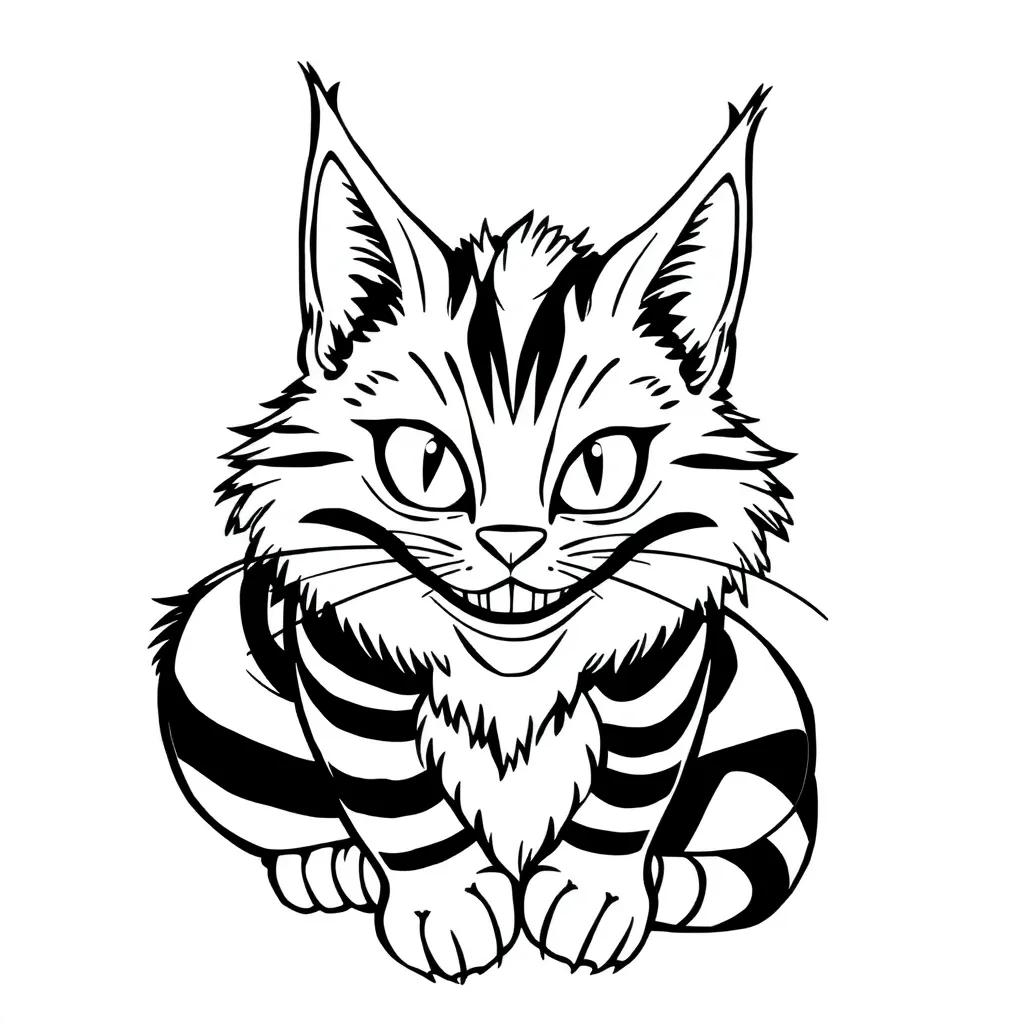 Cheshire Cat Coloring Pages