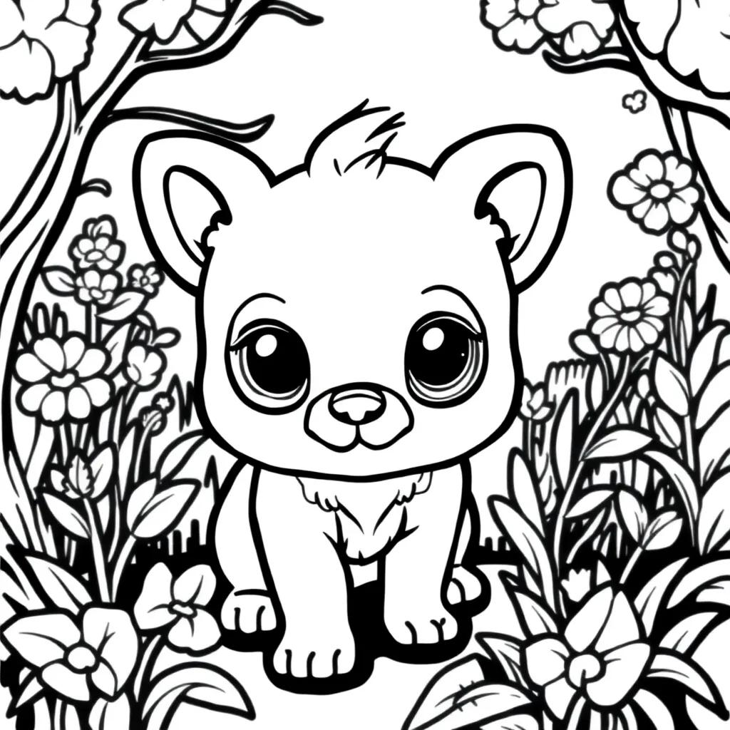 Chibi Animals Coloring Pages