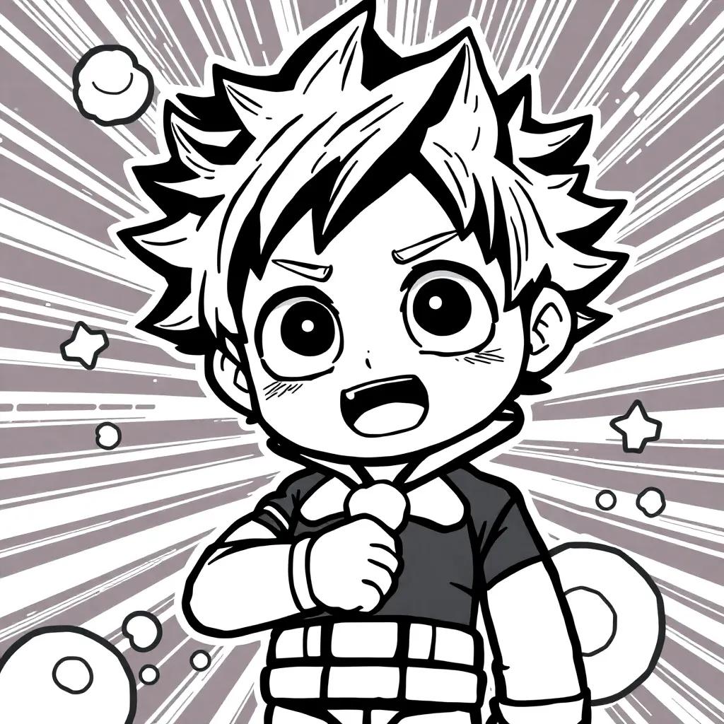 Chibi My Hero Academia Coloring Pages