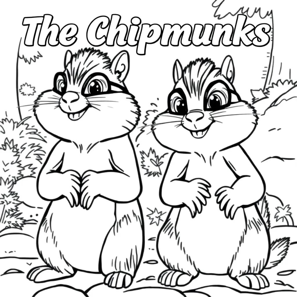 The Chipmunks Coloring Pages