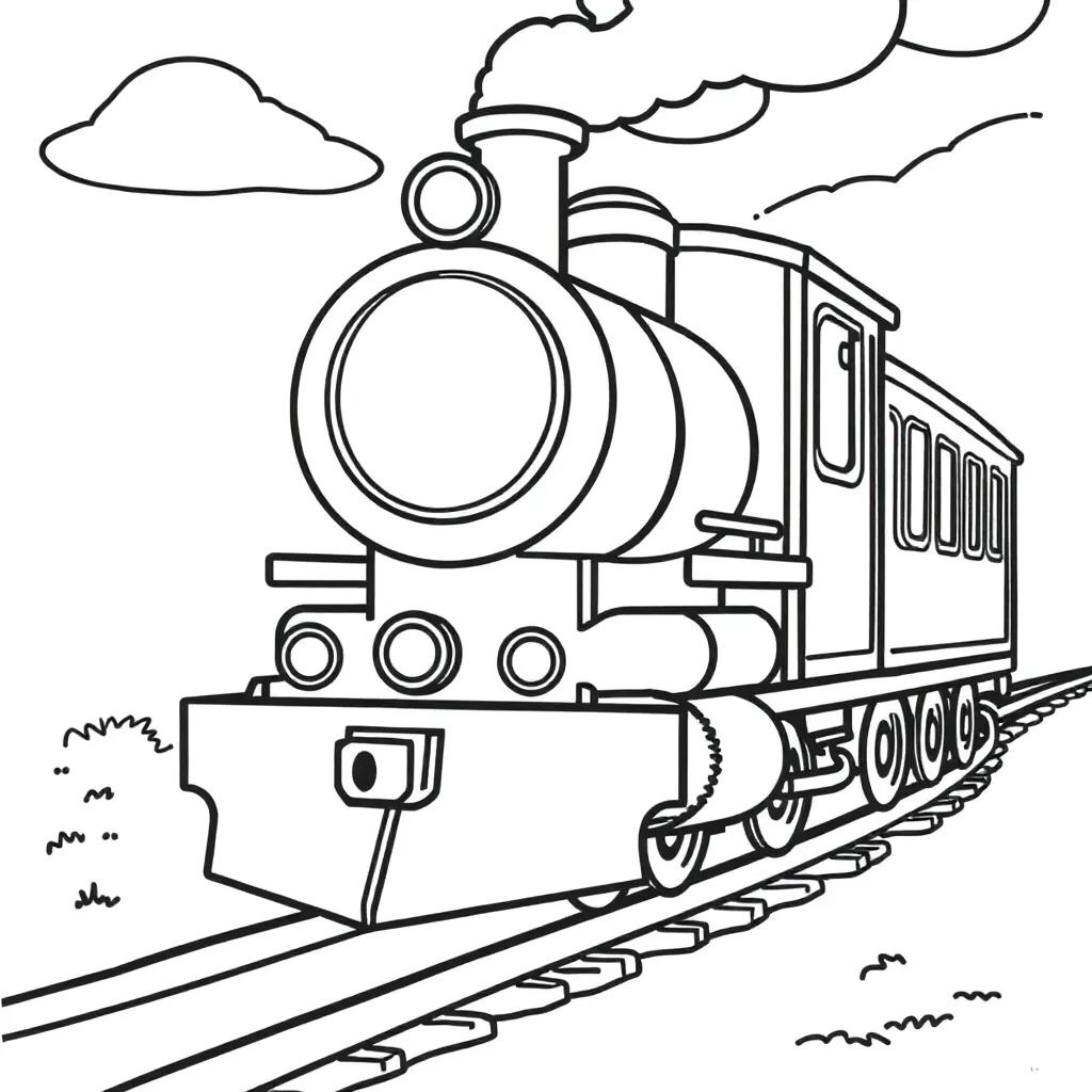 Choo Choo Train Coloring Page