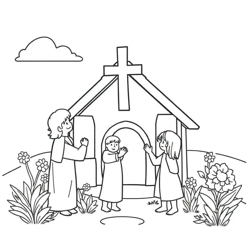 Christian Preschool Coloring Pages