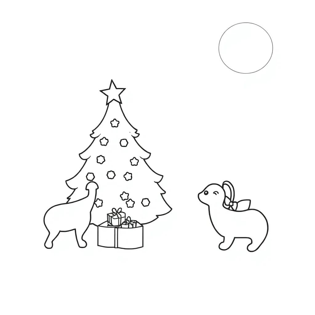 Christmas Color Pages For Preschoolers
