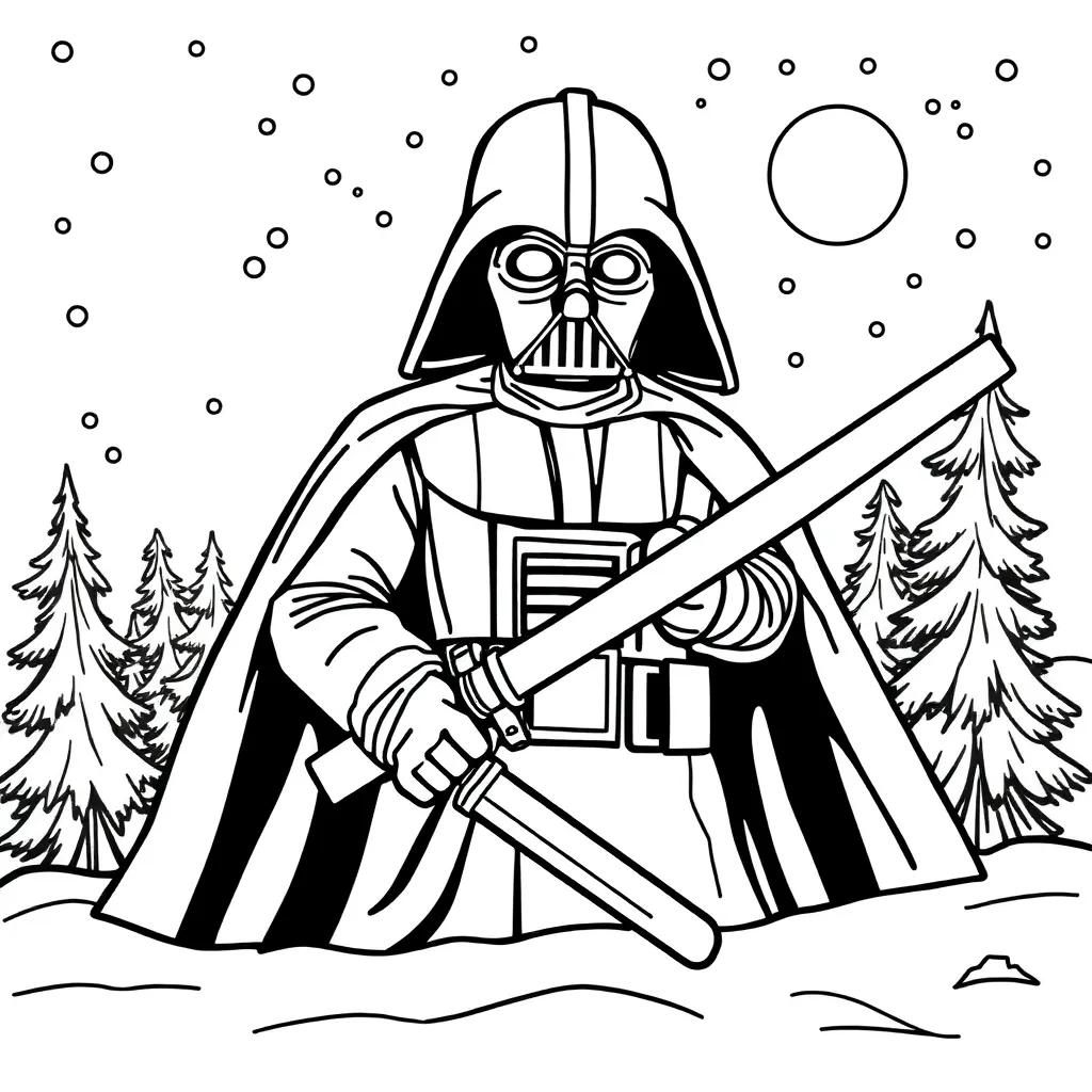Christmas Star Wars Coloring Pages