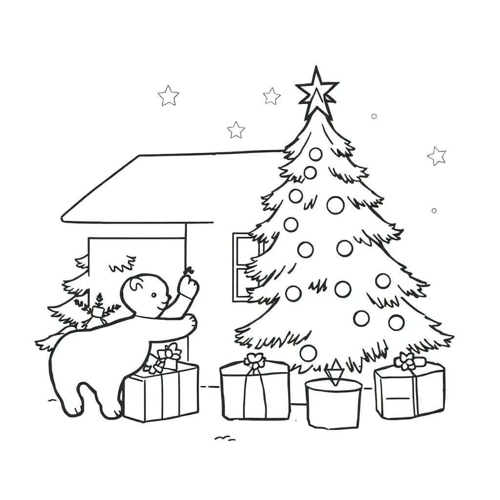 Christmas Coloring Page To Print