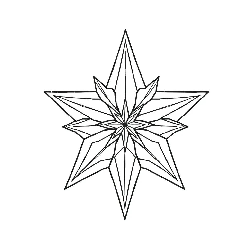 Christmas Star Color Page
