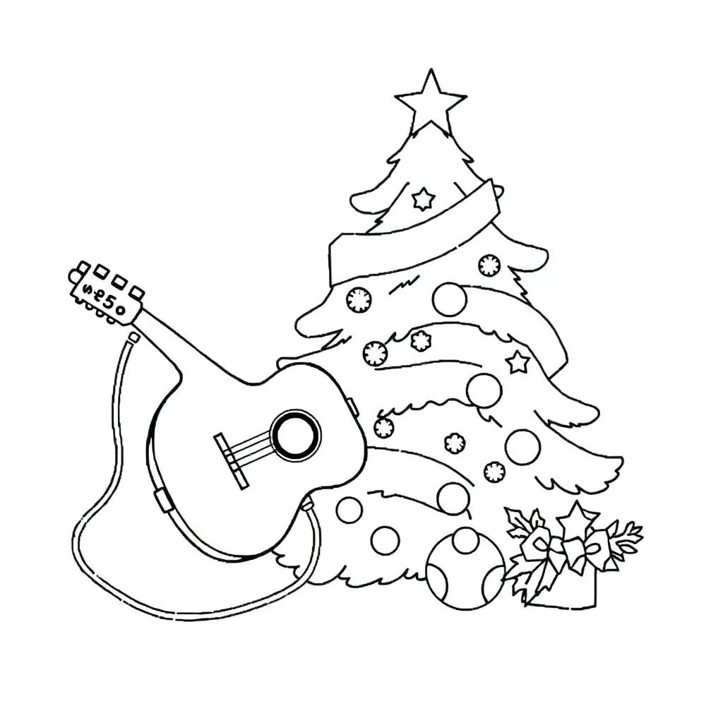 Christmas Music Coloring Pages