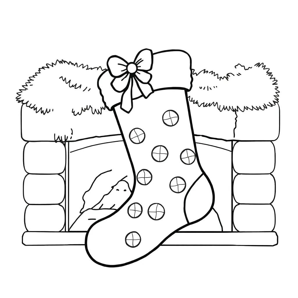 Christmas Stocking Color Page