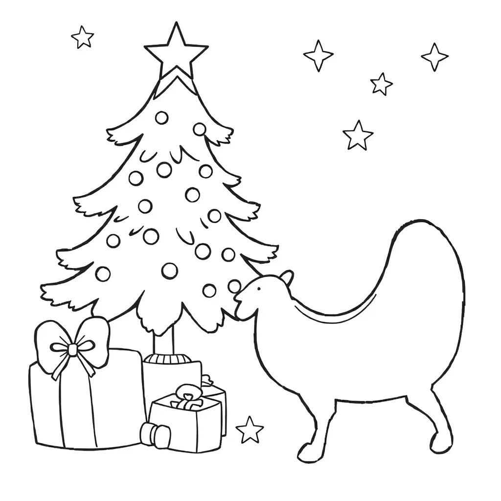 Christmas Coloring Page For Preschool