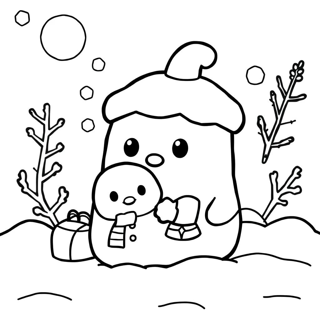 Christmas Squishmallows Coloring Pages
