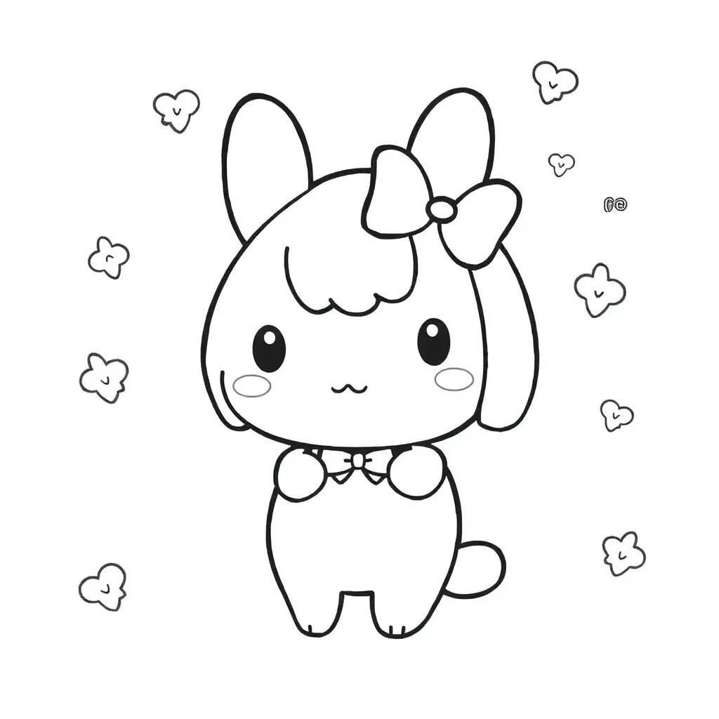 Cinnamoroll Sanrio Characters Coloring Pages