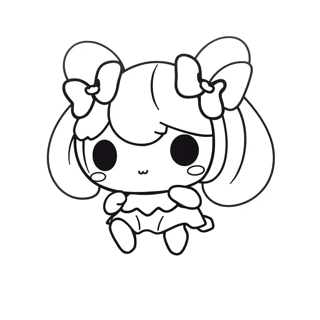 Cinnamoroll Boba Coloring Pages