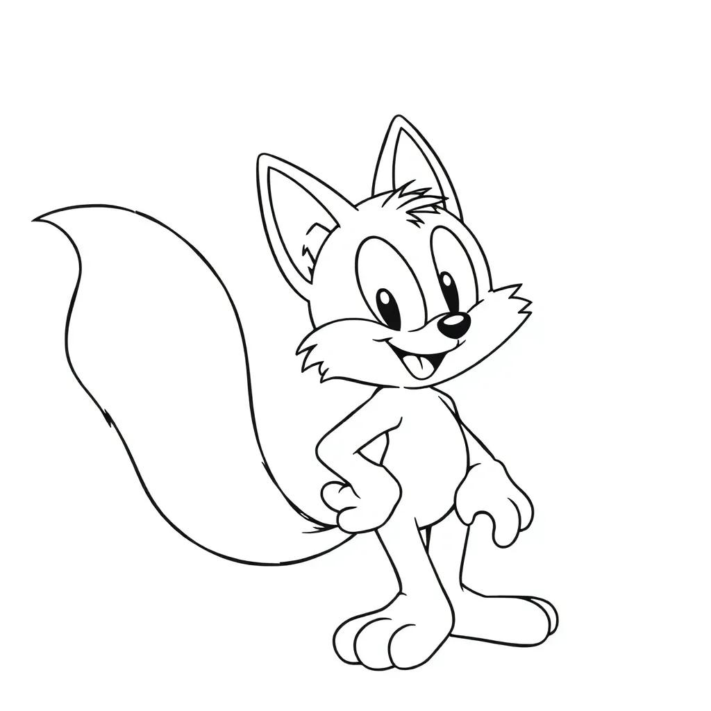 Classic Tails Coloring Pages