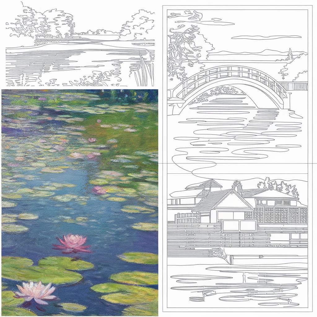 Claude Monet Coloring Pages