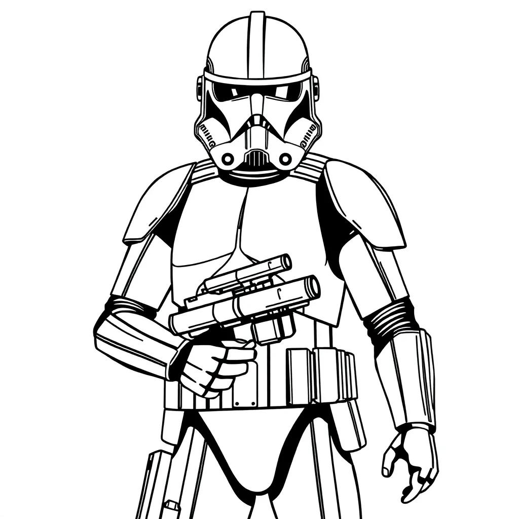 Clone Trooper Coloring Pages