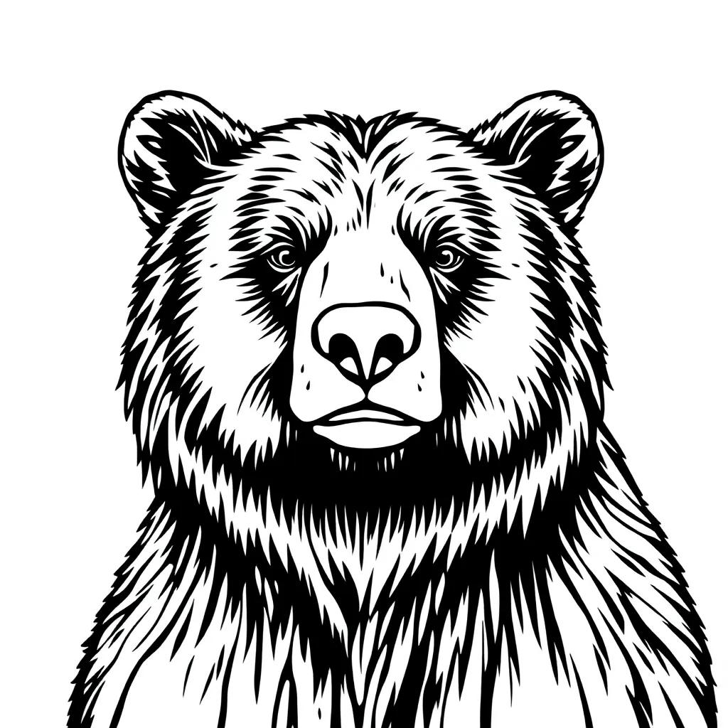 Coloring Page Of A Bear