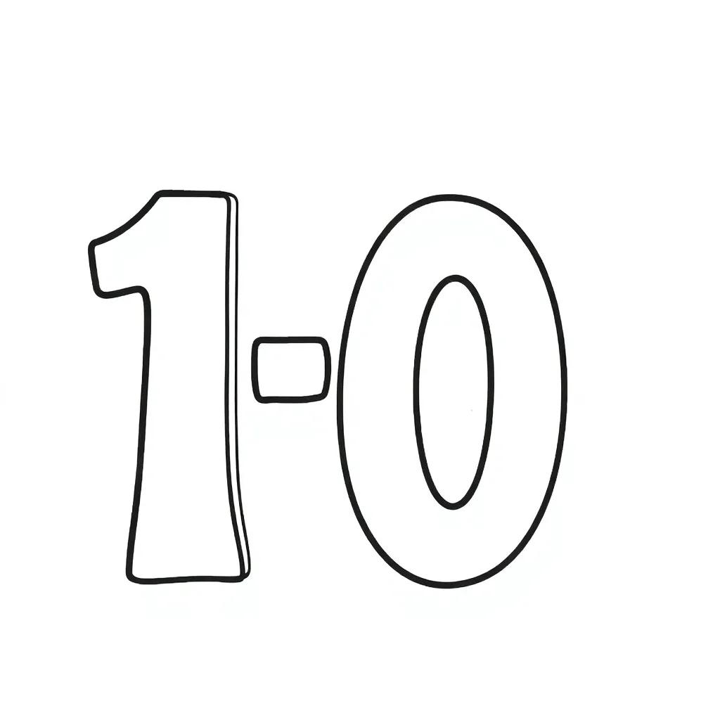 1 To 10 Coloring Pages