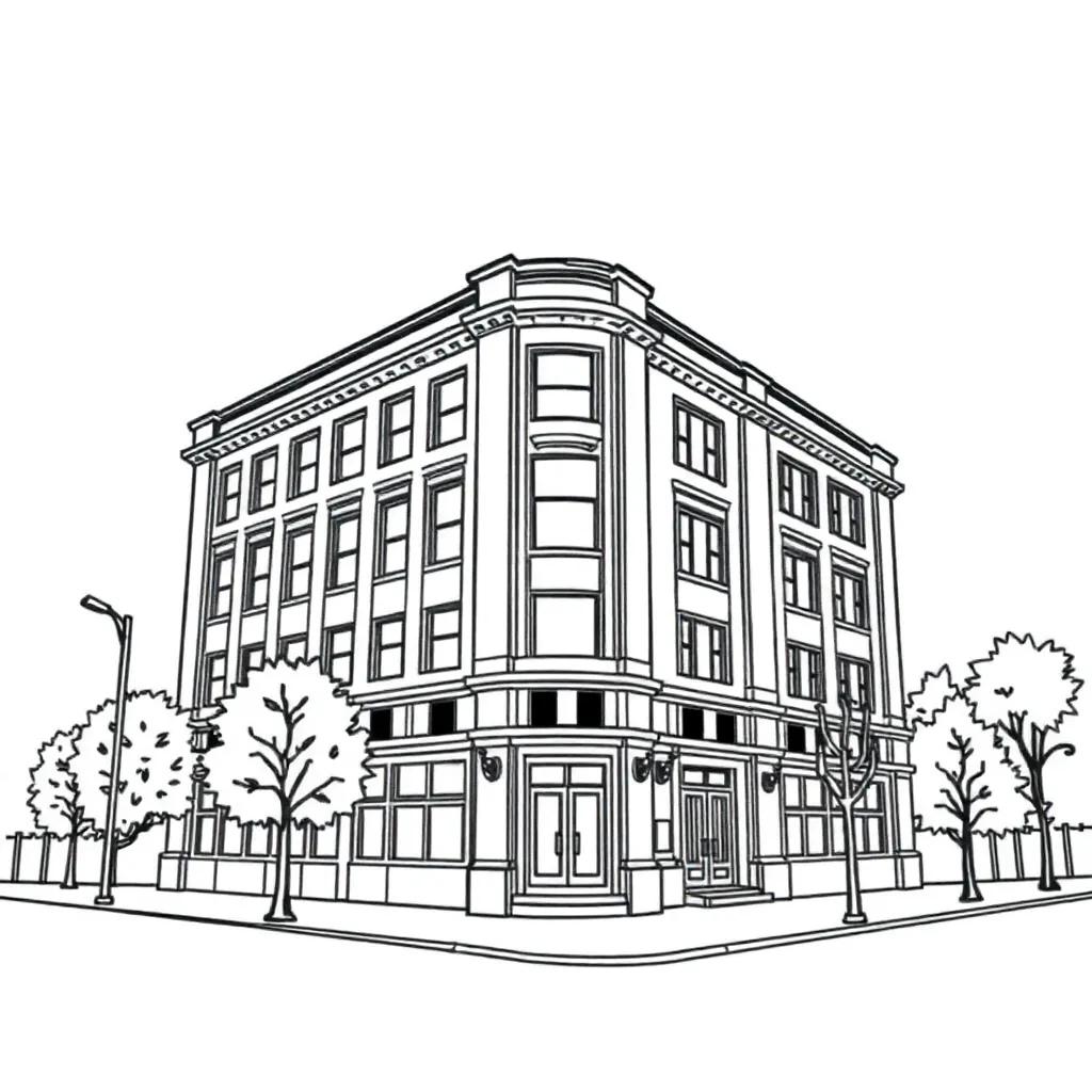 Coloring Pages Of Building