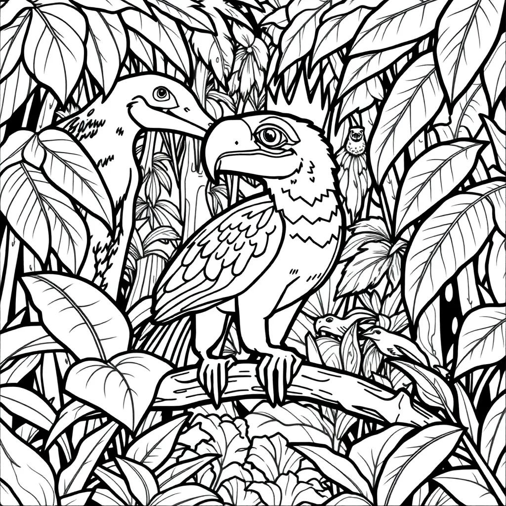 Coloring Pages Of Rainforest Animals