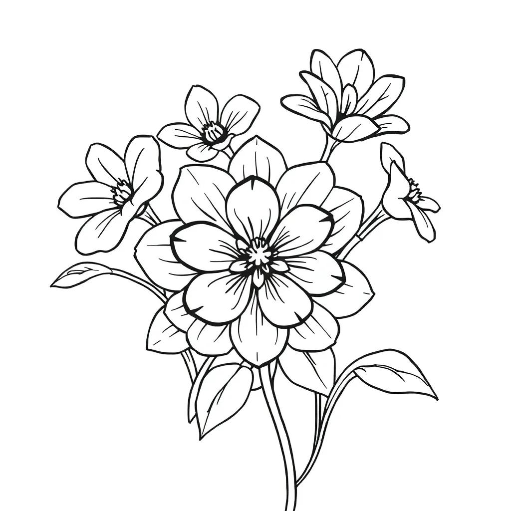 Coloring Pages To Print Of Flowers