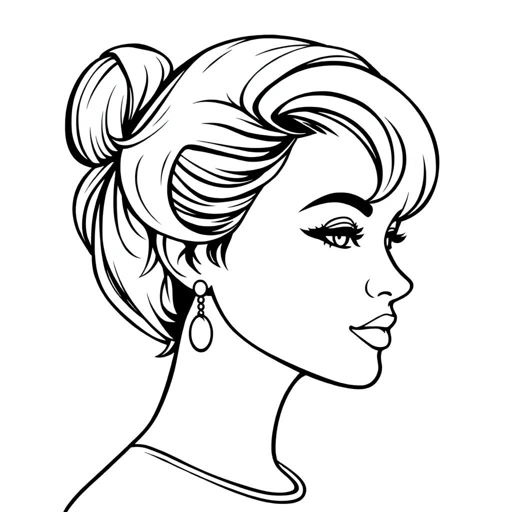Coloring Pages Of Hairstyles
