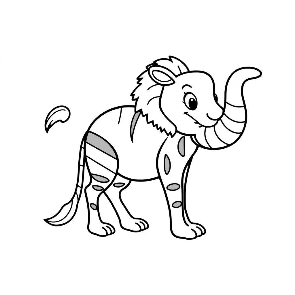 Coloring Pages Cartoon Animals