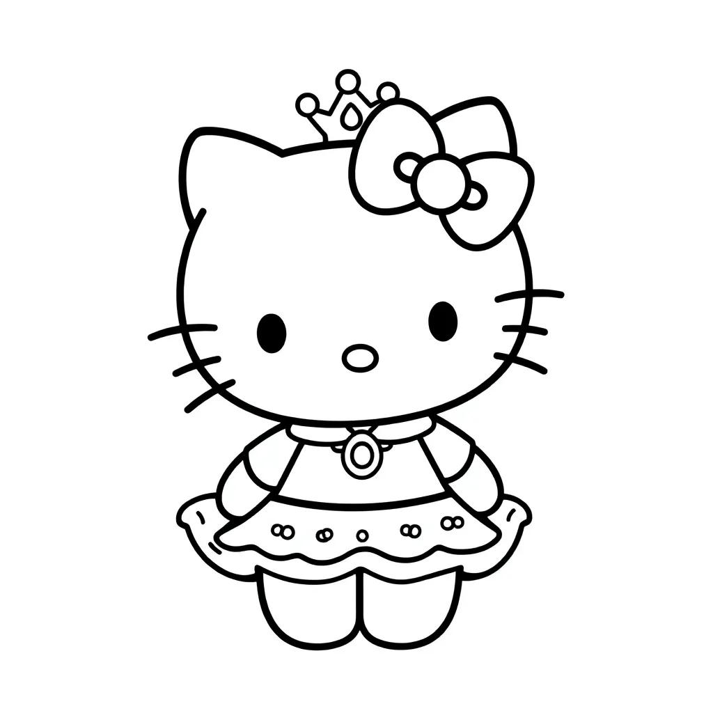 Coloring Pages Hello Kitty Princess