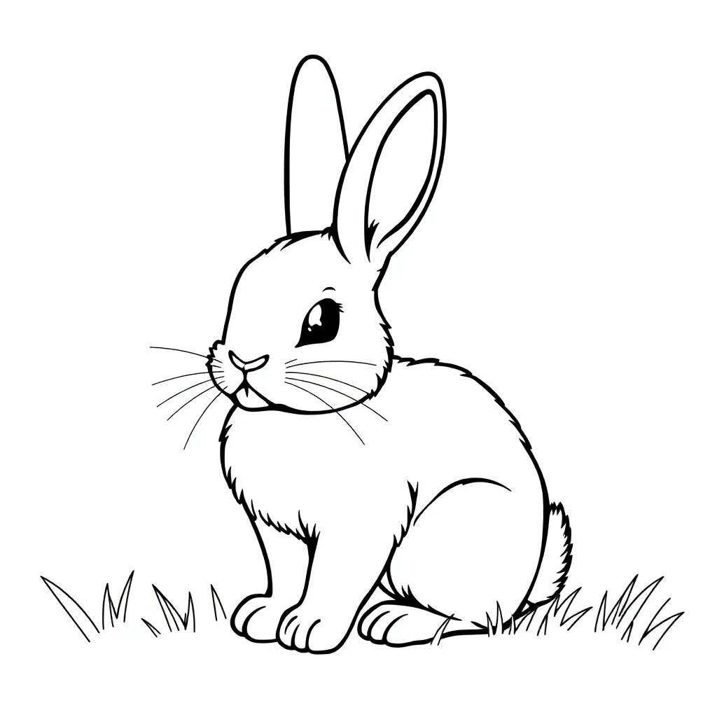 Coloring Pages Of A Bunny