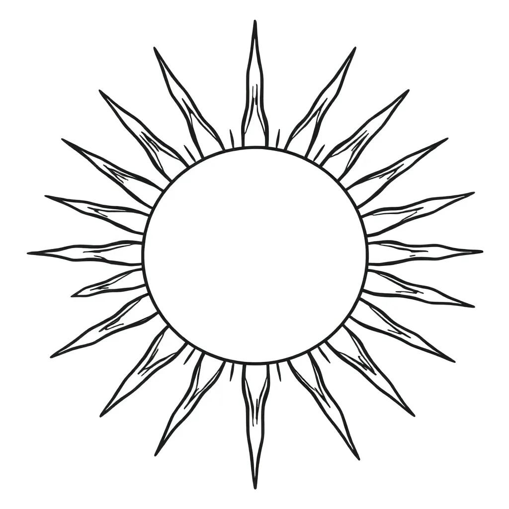 Coloring Pages Of Sun
