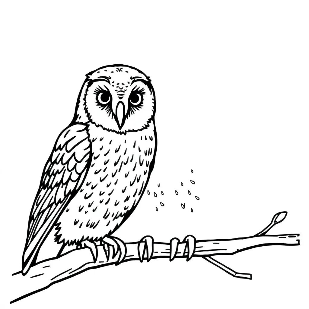 Coloring Pages Of Barn Owls
