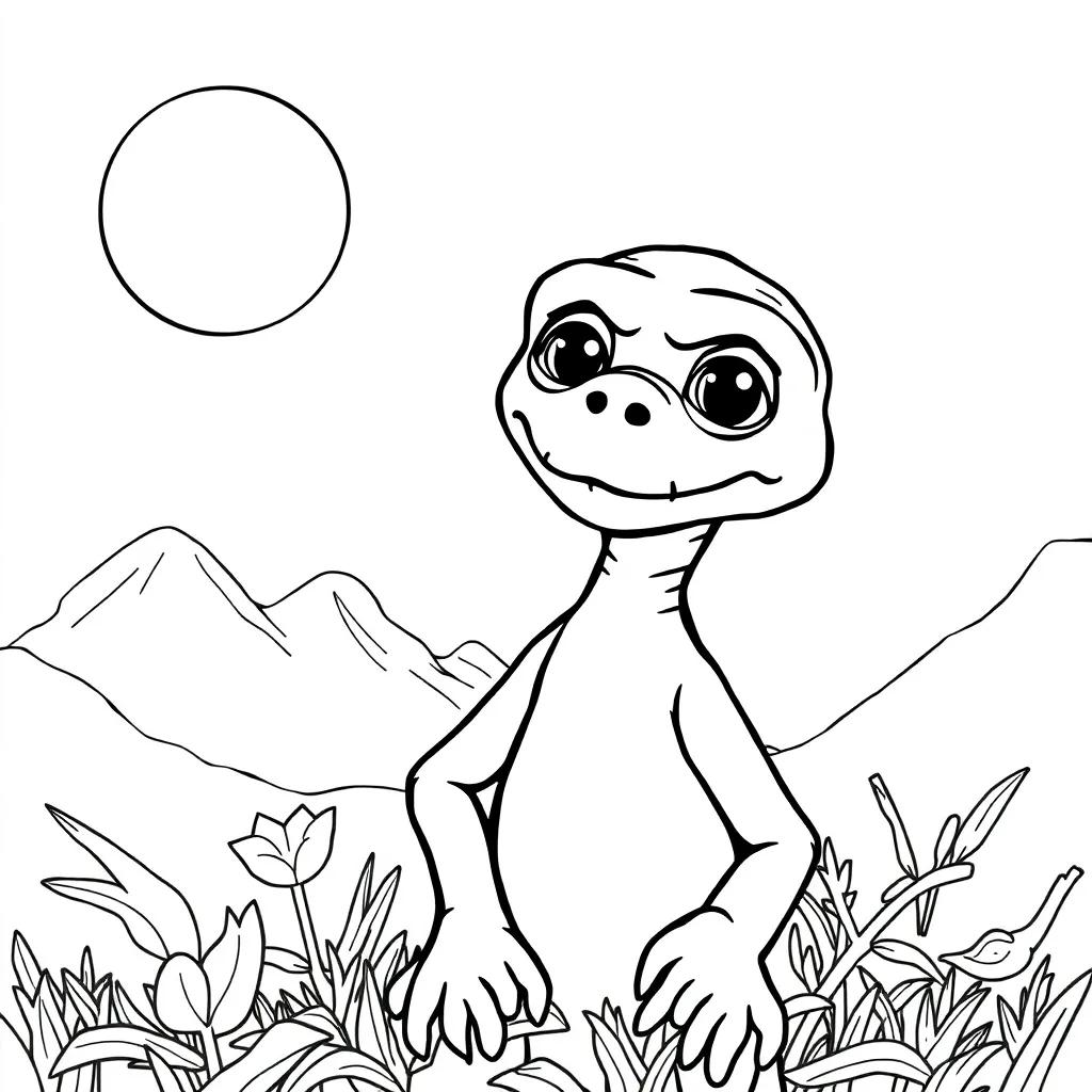 E.T. Coloring Pages