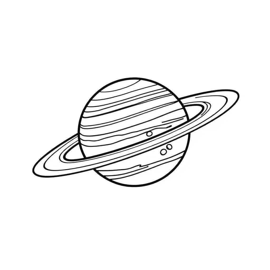 Coloring Page Of Saturn