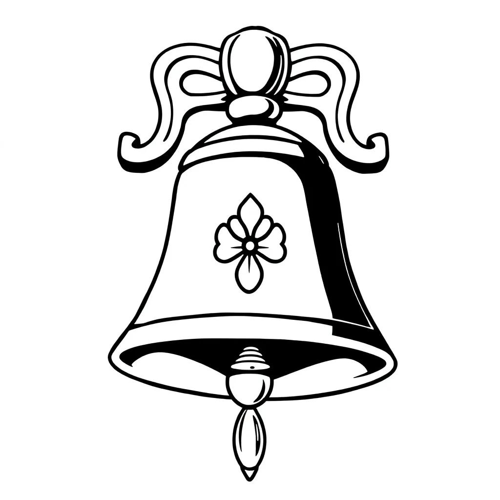 Coloring Page Of A Bell