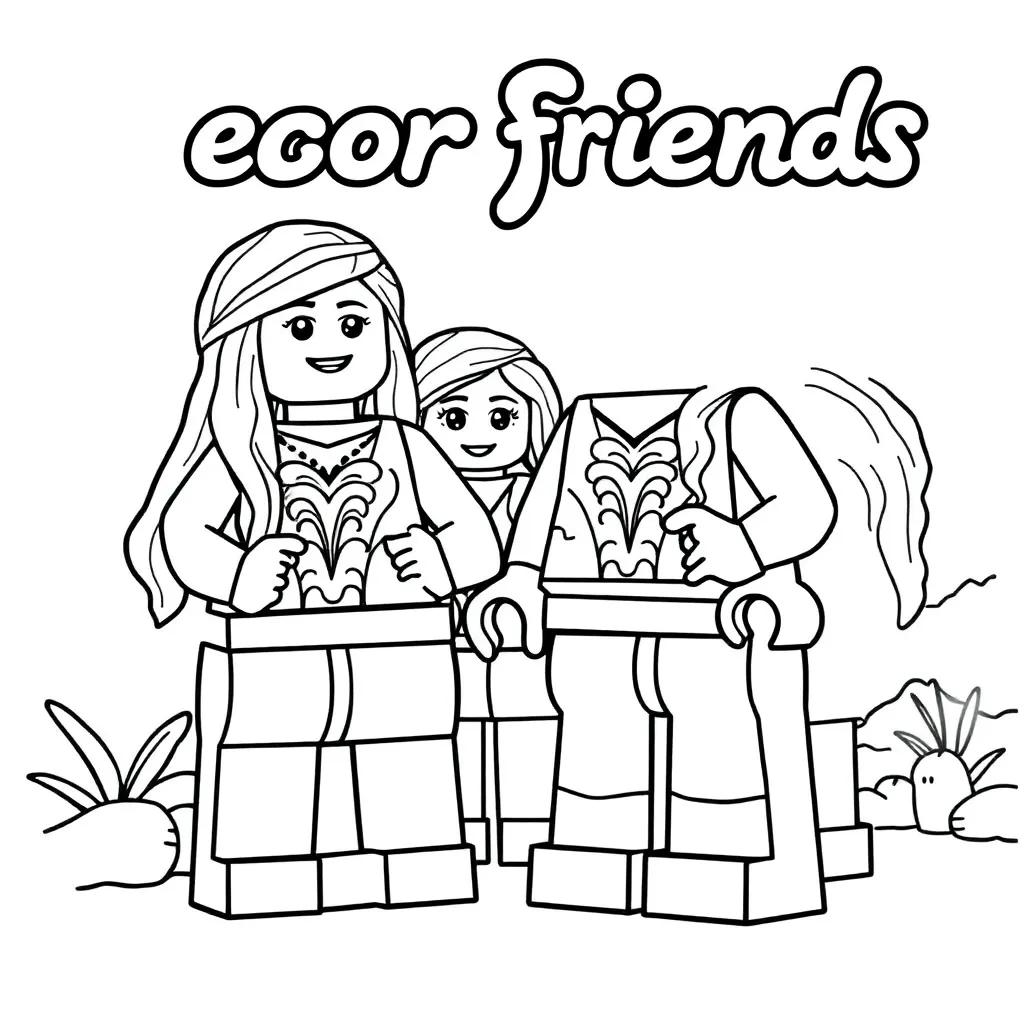 Coloring Pages Lego Friends