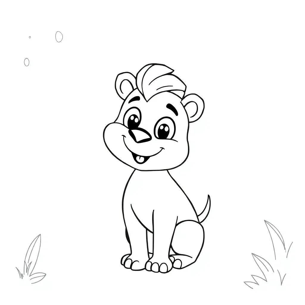 Coloring Pages Of Cartoon Animals