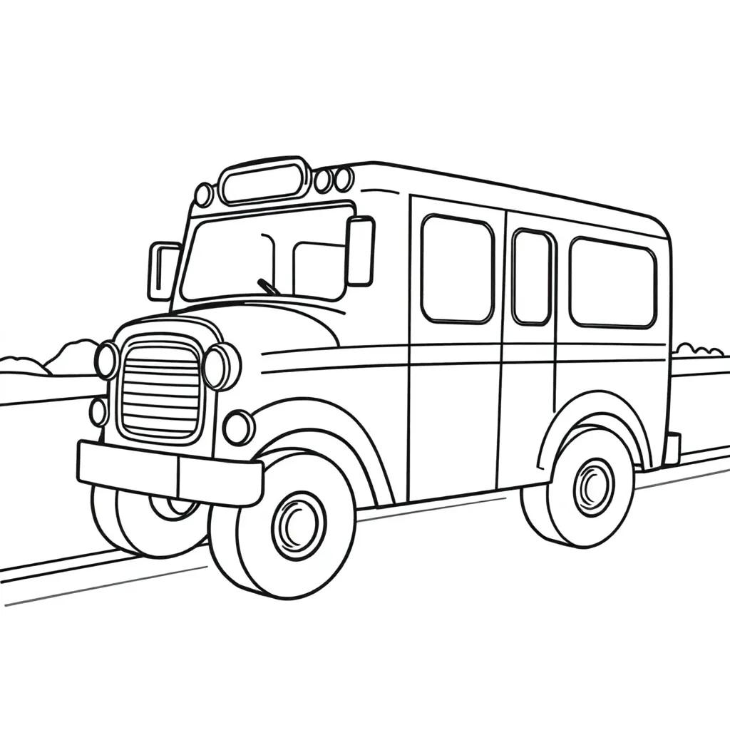 Coloring Pages Of Transportation For Preschoolers