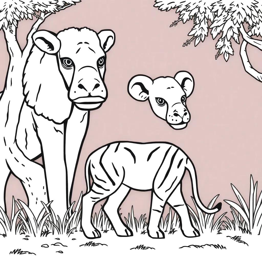 Coloring Pages Of African Animals