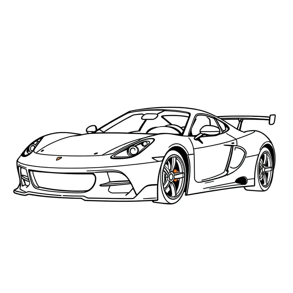 Coloring Page Sports Car