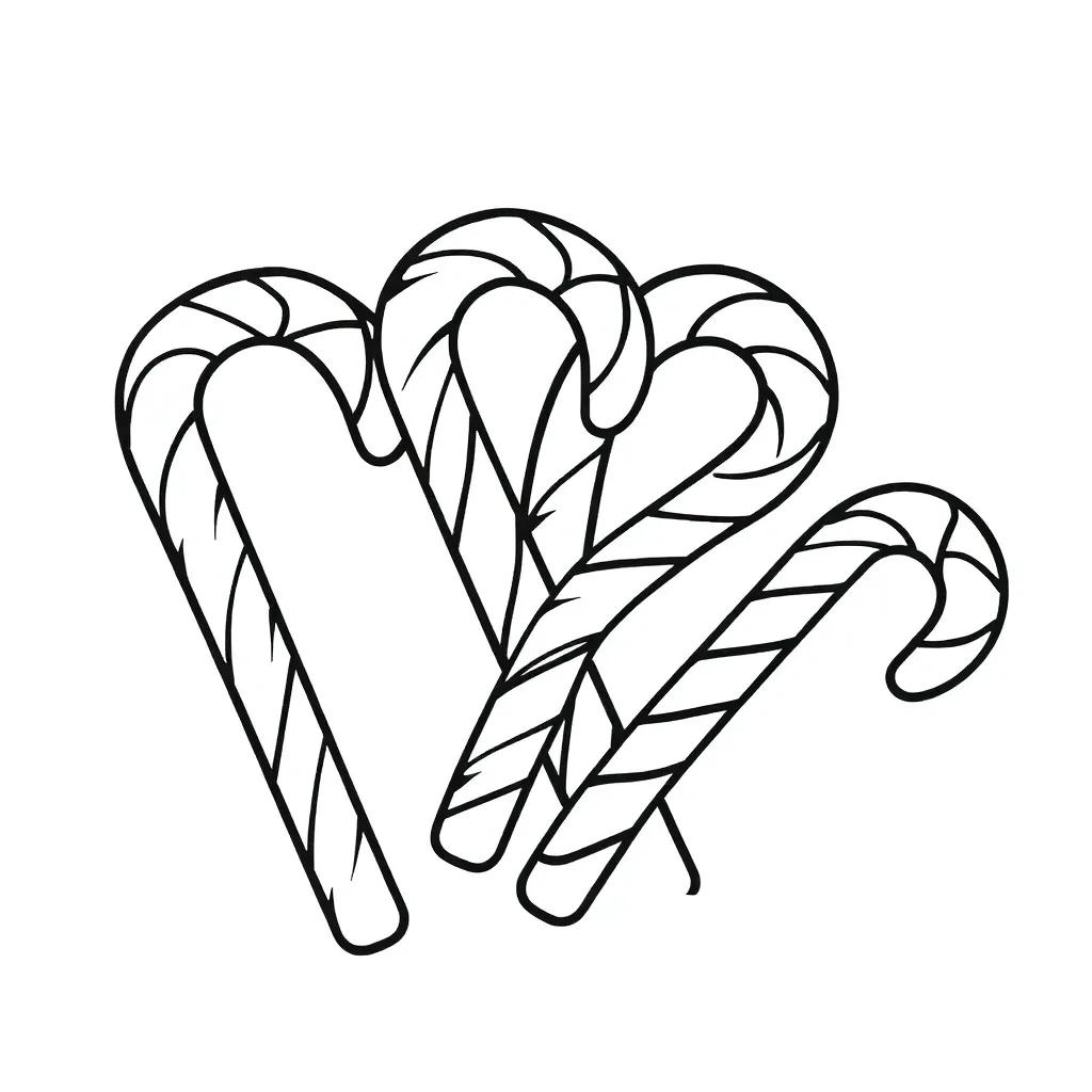 Coloring Pages Of Candy Canes