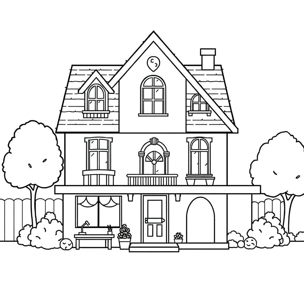 Coloring Pages Gabby’s Dollhouse