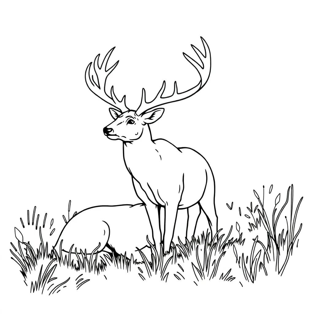 Coloring Pages Deer Hunting