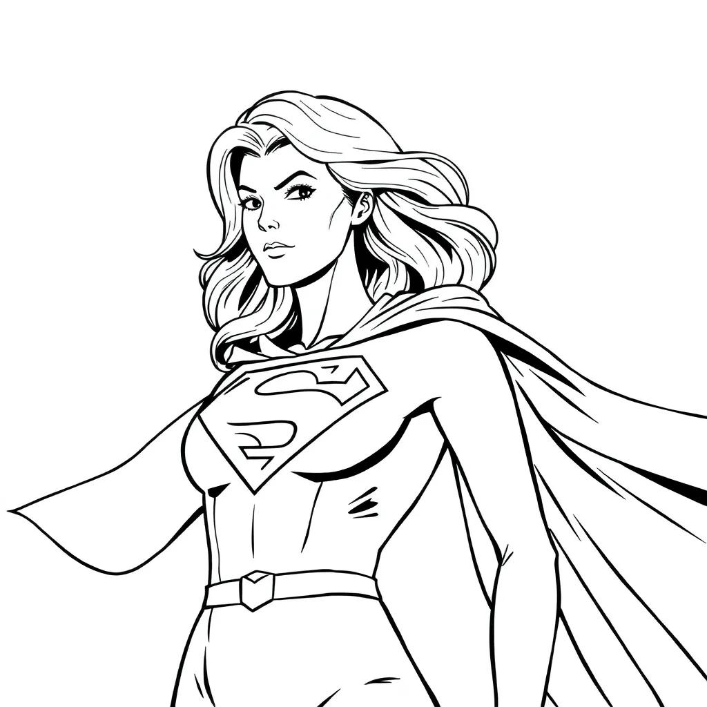 Coloring Pages Of Supergirl