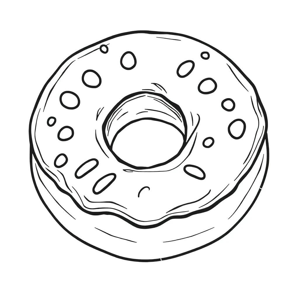 Coloring Pages Of Donuts