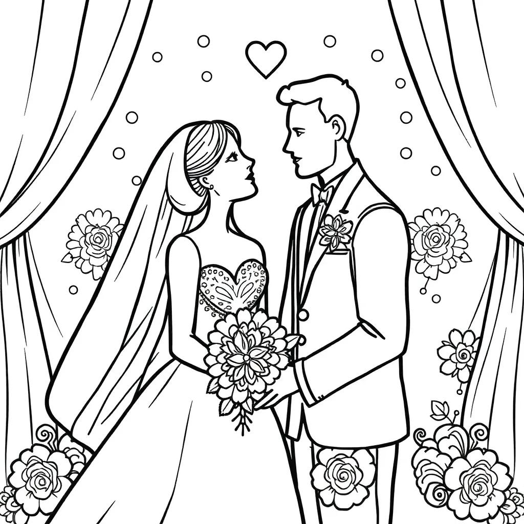 Coloring Pages For Wedding