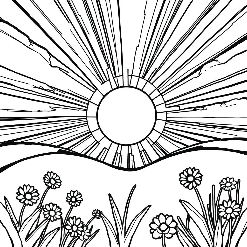 Coloring Page Of Sunshine